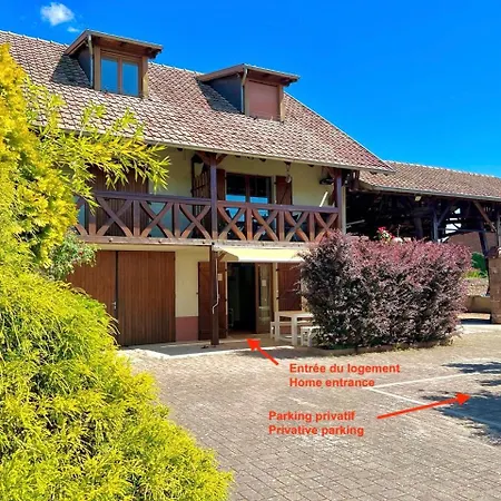 La Grange - Ground Floor Apartment, Terrace, Free Private Parking, Near Colmar